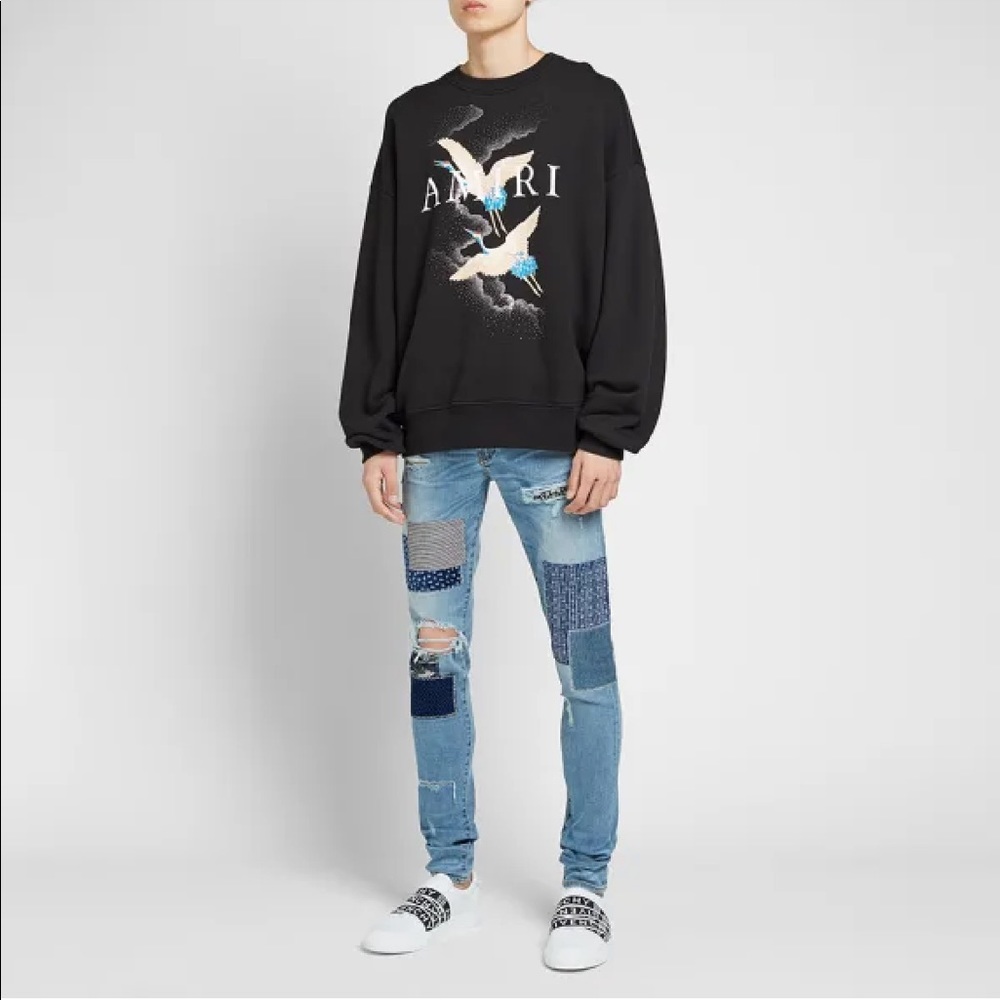 Amiri Crane Crew Sweatshirt - Medium